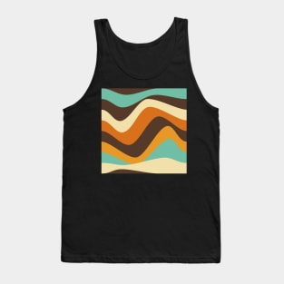 1970's style retro wave pattern Tank Top